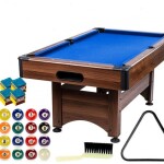 GamesPlanet® Biliárdasztal TRENDLINE Kék 6ft 184 x 108 cm