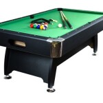GamesPlanet® Biliárdasztal PREMIUM 8ft zöld fekete