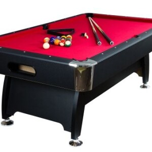 GamesPlanet® Biliárdasztal PREMIUM Piros sötét 7ft