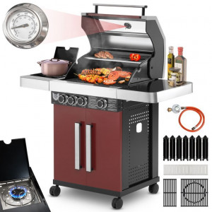 MAXXUS® Gázgrill BBQ Chief 6.0 piros