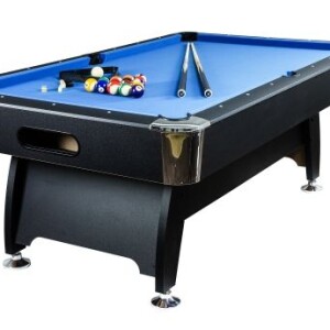 GamesPlanet® Biliárdasztal PREMIUM 8ft kék fekete