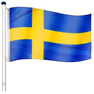 FLAGMASTER® Zászló rúddal Svéd SWE 650 cm