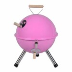 Faszenes grill kerek Mini BBQ Pink