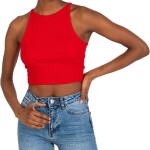 piros bordás crop top margo